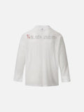 DAXUEN Long-sleeved top with graphic prints and ribbed texture