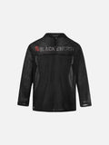 DAXUEN Long-sleeved top with graphic prints and ribbed texture