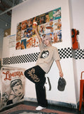 DAXUEN Oversized short-sleeved t-shirt with graphic print — model photo