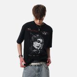 DAXUEN Oversized short-sleeved t-shirt with graphic print