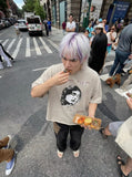 DAXUEN Oversized short-sleeved t-shirt with graphic print — model photo