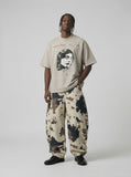 DAXUEN Oversized short-sleeved t-shirt with graphic print — model photo