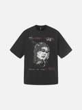 DAXUEN Oversized short-sleeved t-shirt with graphic print