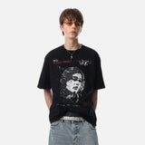DAXUEN Oversized short-sleeved t-shirt with graphic print
