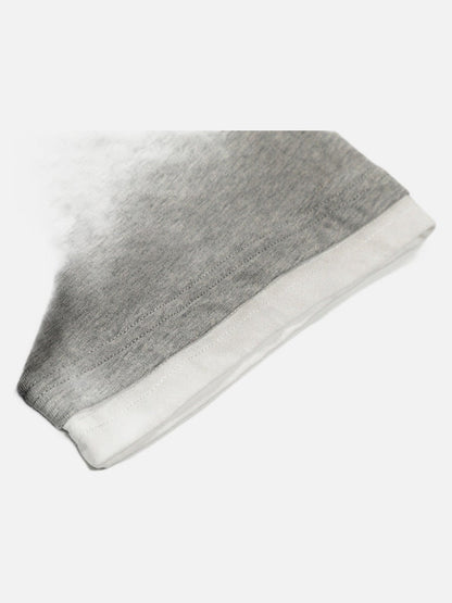 DAXUEN Oversized heather grey short-sleeve t-shirt with graphic print