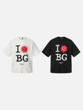 DAXUEN Oversized short-sleeved graphic T-shirt