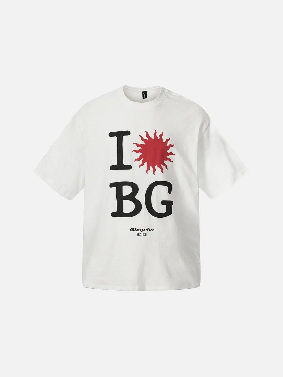 DAXUEN Oversized short-sleeved graphic T-shirt