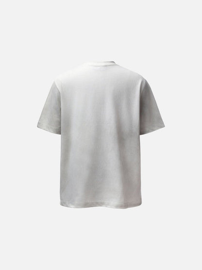 DAXUEN Bold oversized t-shirt with graphic embroidery and studs