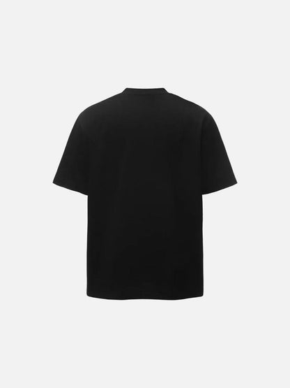 DAXUEN Bold graphic oversized t-shirt in black and white