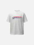 DAXUEN Bold graphic oversized t-shirt in black and white