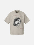 DAXUEN Oversized short-sleeved t-shirt with graphic print