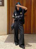 DAXUEN Short sleeve polo shirt with graphic designs — model photo