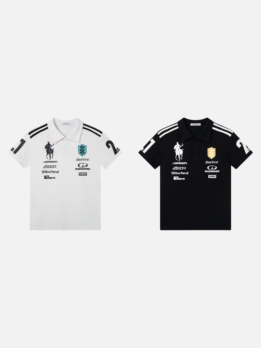 DAXUEN Short sleeve polo shirt with graphic designs