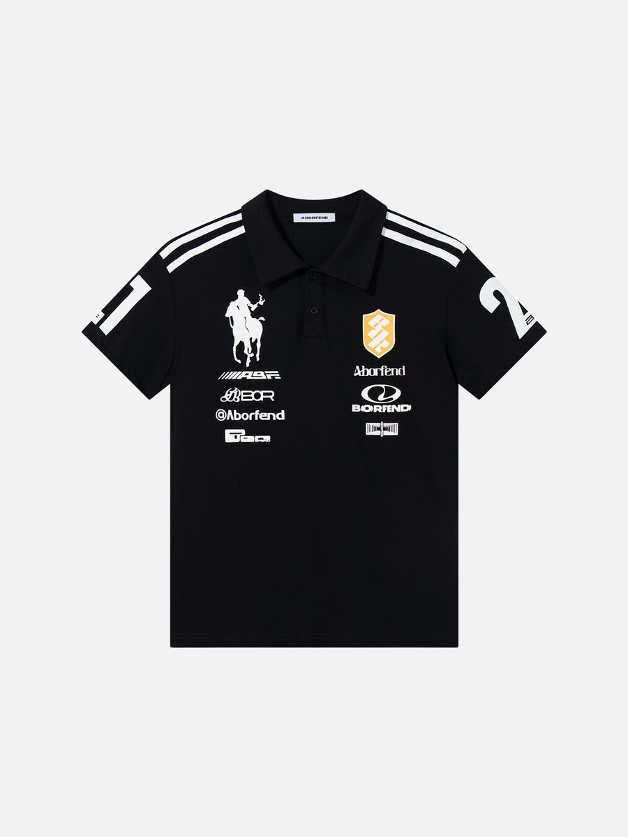 DAXUEN Short sleeve polo shirt with graphic designs