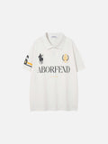 DAXUEN Short sleeve polo shirt with graphic designs