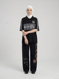 DAXUEN Short-sleeved polo shirt with graphic designs — model photo