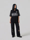 DAXUEN Short-sleeved polo shirt with graphic designs — model photo