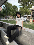 DAXUEN Short sleeve polo shirt with bold graphics — model photo