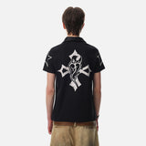 DAXUEN Short sleeve polo shirt with bold graphics