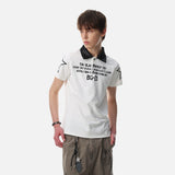 DAXUEN Short sleeve polo shirt with bold graphics