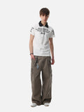 DAXUEN Short sleeve polo shirt with bold graphics