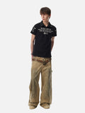DAXUEN Short sleeve polo shirt with bold graphics