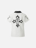 DAXUEN Short sleeve polo shirt with bold graphics