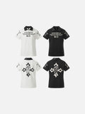 DAXUEN Short sleeve polo shirt with bold graphics