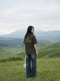 DAXUEN Bold graphic summer t-shirt with relaxed fit — model photo