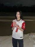 DAXUEN Short-sleeved loose-fitting jersey t-shirt — model photo