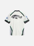 DAXUEN Loose-fit short-sleeved V-neck graphic tee