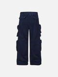DAXUEN Wide-leg cargo pants with graphic print