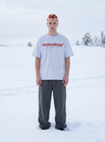 DAXUEN Crew neck t-shirt with bold graphics — model photo