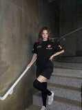 DAXUEN Relaxed-fit short-sleeve t-shirt with graphic elements — model photo