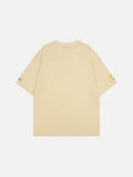 DAXUEN Short-sleeved loose-fitting T-shirt with hair clip graphics