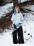 DAXUEN Bold Hair Clip Graphic T-Shirt | DAXUEN — model photo