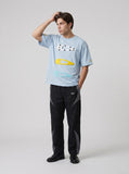 DAXUEN Bold Hair Clip Graphic T-Shirt | DAXUEN — model photo