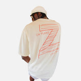 DAXUEN black oversized bold-hand-drawn graphic tee