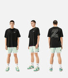 DAXUEN black oversized bold-hand-drawn graphic tee