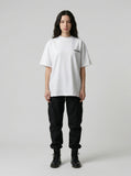 DAXUEN Oversized short-sleeve t-shirt with letter graphic — model photo