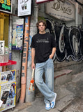 DAXUEN Men's short-sleeved graphic t-shirt — model photo