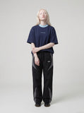 DAXUEN Relaxed-fit short-sleeve t-shirt with bold embroidery — model photo