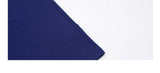 DAXUEN navy oversized multi-line graphic t-shirt