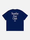Bold Multi-Line Serif Graphic T-Shirt