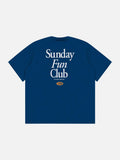Bold Multi-Line Serif Graphic T-Shirt