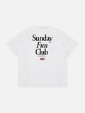 Bold Multi-Line Serif Graphic T-Shirt
