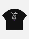 Bold Multi-Line Serif Graphic T-Shirt
