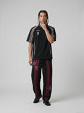 DAXUEN Bold Number 7 Embroidered T-Shirt — model photo