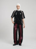 DAXUEN Bold Number 7 Embroidered T-Shirt — model photo