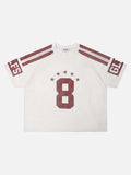 DAXUEN Mesh sports T-shirt with number 8